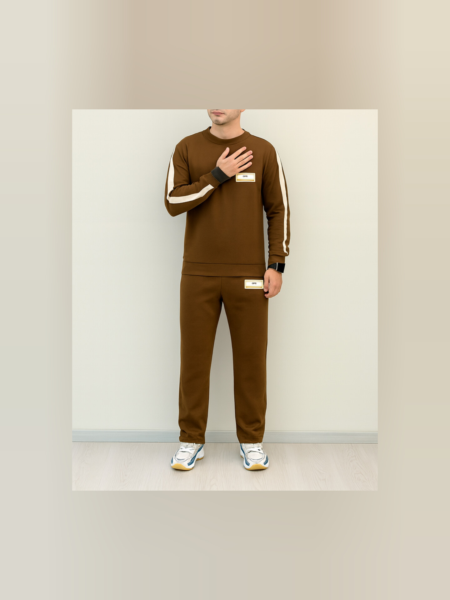 (حراج تک سایز)ست تیشرت و شلوار مراکشی نوار کنفی